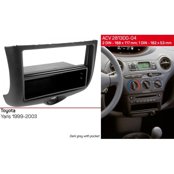 Перехідна рамка Toyota Yaris ACV 281300-04 — фото 5 з 5