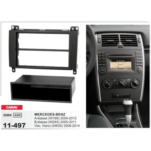 Перехідна рамка Mercedes Vito, Viano, Sprinter, W639, W169, W245 Carav 11-497 — фото 4 з 4