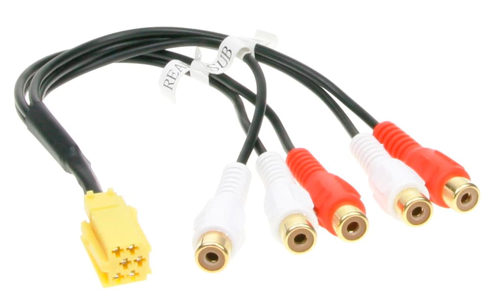 Адаптер лінійних виходів Mini ISO-RCA ACV 1441-03 — фото 1 з 2