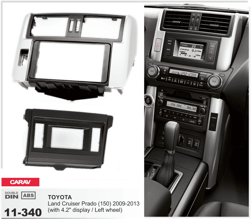 Перехідна рамка Toyota Cruiser Prado 150 Carav 11-340 — фото 4 з 4
