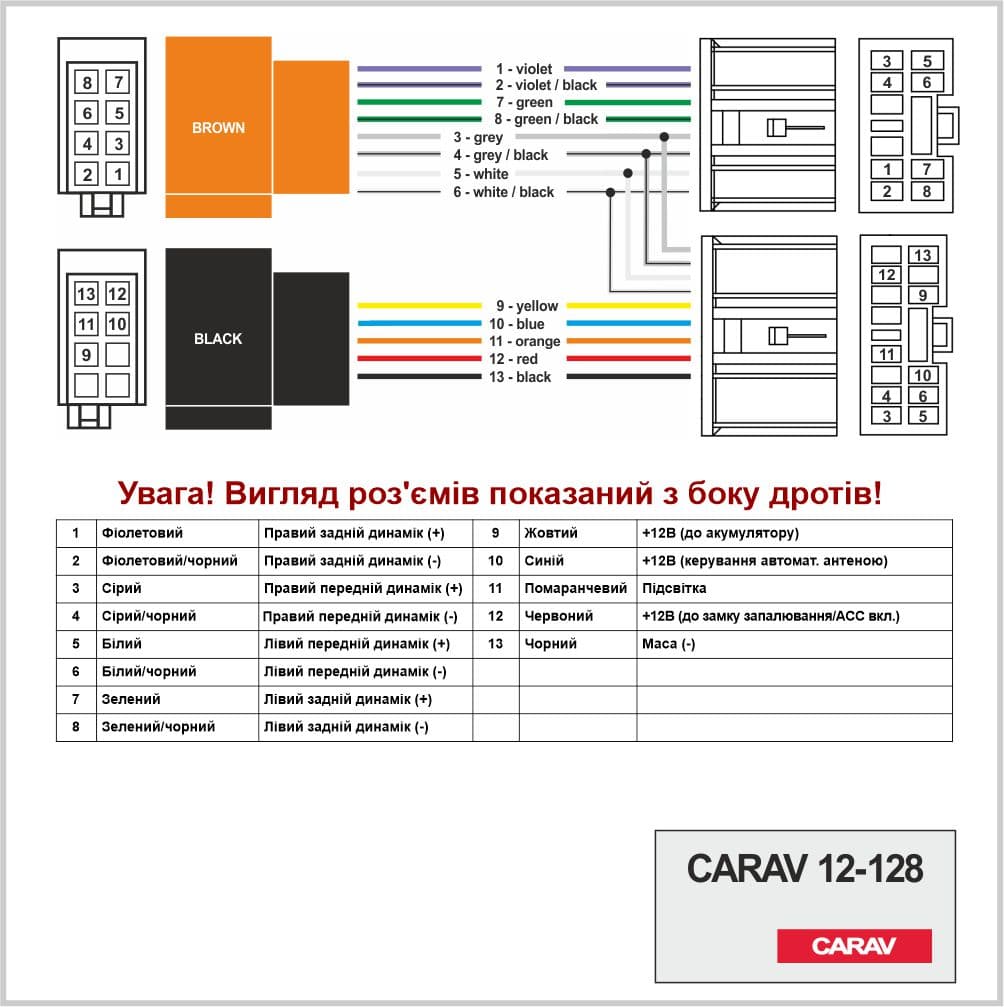 Роз'єм для штатної магнітоли Volvo Carav 12-128 — фото 4 з 4