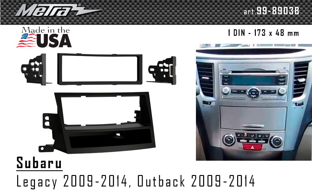 Перехідна рамка Subaru Legacy, Outback Metra 99-8903B — фото 2 з 2