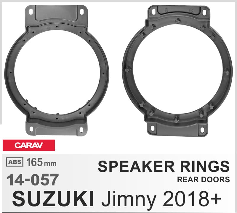 Проставки під динаміки 165 мм / 6.5" Carav 14-057 для автомобілів Suzuki Jimny — фото 4 з 4