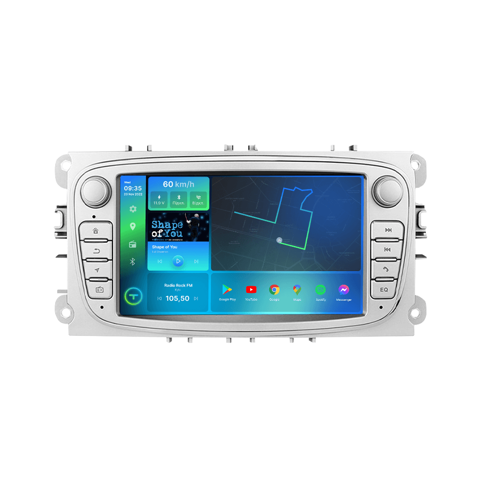 Штатна магнітола Torssen F7432-2 Ford Focus 2/Mondeo/S-Max/Fiesta/Fusion 4/32 Carplay 2007-2011 bl — фото товару Autocast