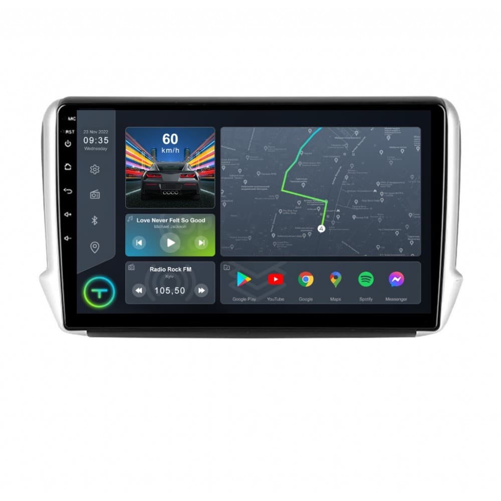 Штатна магнітола Torssen Peugeot 2008 FL10 4+64Gb 4G Carplay DSP — фото 2 з 2