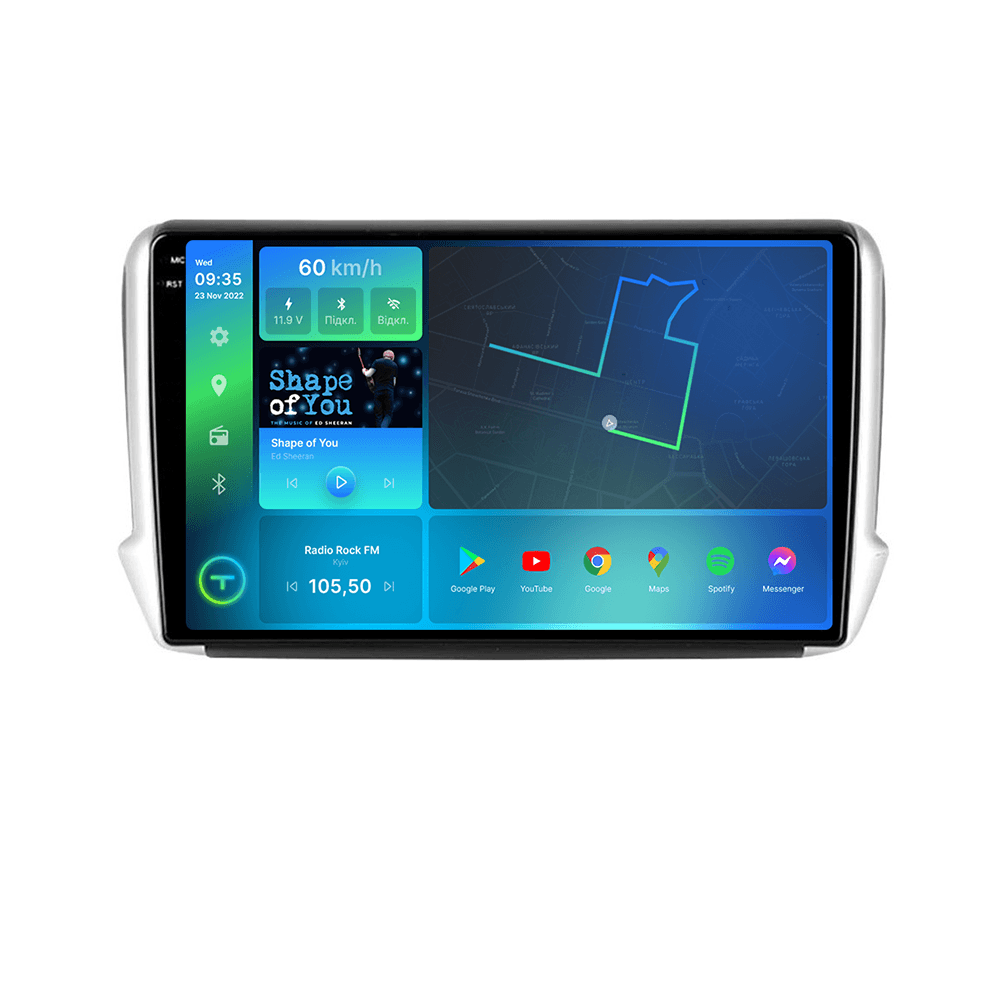 Штатна магнітола Torssen 2K Peugeot 2008 FL10 4+64Gb 4G Carplay DSP — фото 2 з 2