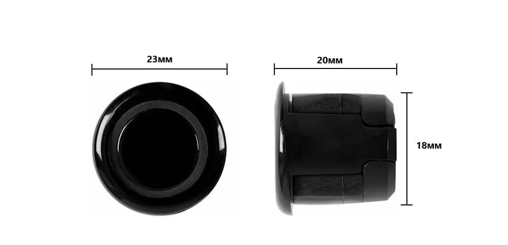 Паркувальний радар TORSSEN EMCP400 black 18mm — фото 4 з 4