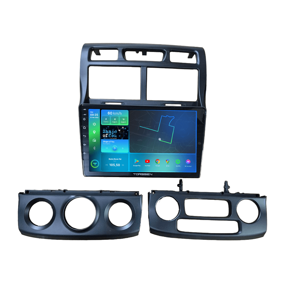 Штатна магнітола Torssen Kia Sportage 2 2005-2009 AC/Climate black FL9 4+64Gb 4G Carplay DSP — зображення 1 Штатна магнітола Torssen Kia Sportage 2 2005-2009 AC/Climate black FL9 4+64Gb 4G Carplay DSP — фото товару Autocast