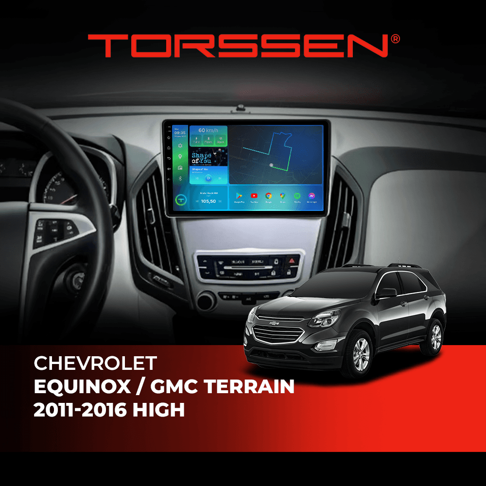 Штатна магнітола Torssen Chevrolet Equinox/GMC Terrain 2011-2016 High FL9 4+64Gb 4G Carplay DSP — зображення 1 Штатна магнітола Torssen Chevrolet Equinox/GMC Terrain 2011-2016 High FL9 4+64Gb 4G Carplay DSP — фото 1 з 2