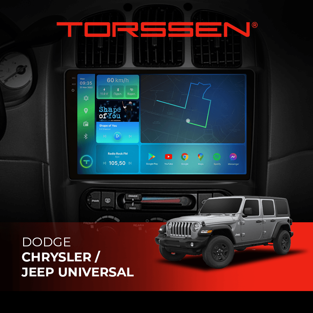 Штатна магнітола Torssen 2K Dodge/Chrysler/Jeep universal F10432 4G Carplay DSP — фото та характеристики Купити Штатна магнітола Torssen 2K Dodge/Chrysler/Jeep universal F10432 4G Carplay DSP з доставкою по Україні, категорія Штатні головні пристрої
